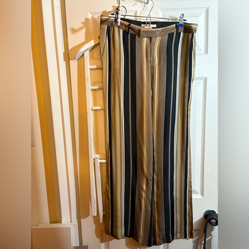 Vintage Zara Pants in striped Black and Tan